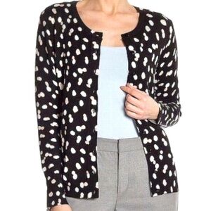 Philosophy Black water dots soft Cardigan Sweater Women’s size S